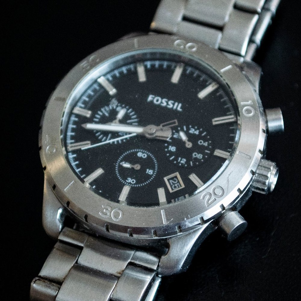 Fossil Keaton Stainless Chronograph Watch
